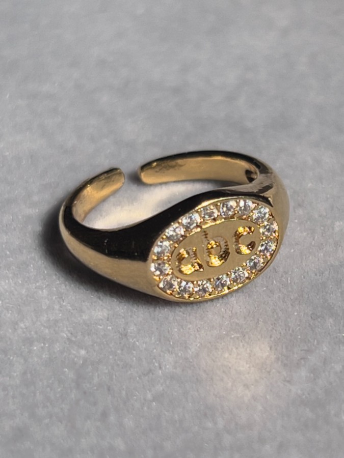 Anel mindinho ABC Dourado