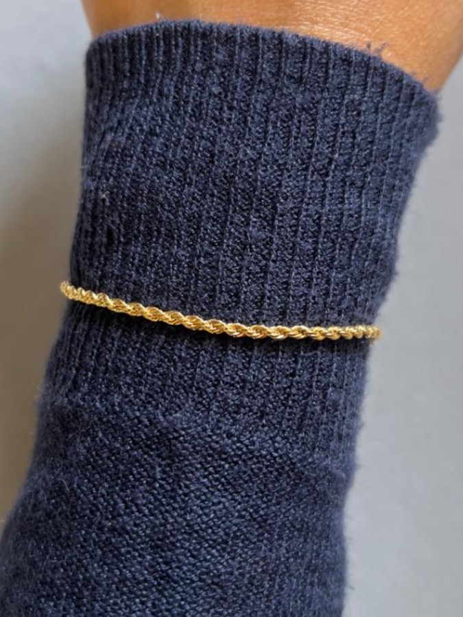 Pulseira Cordão Baiano Dourado