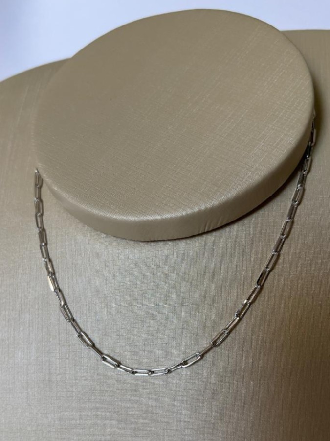 Choker Elos Liso Branco